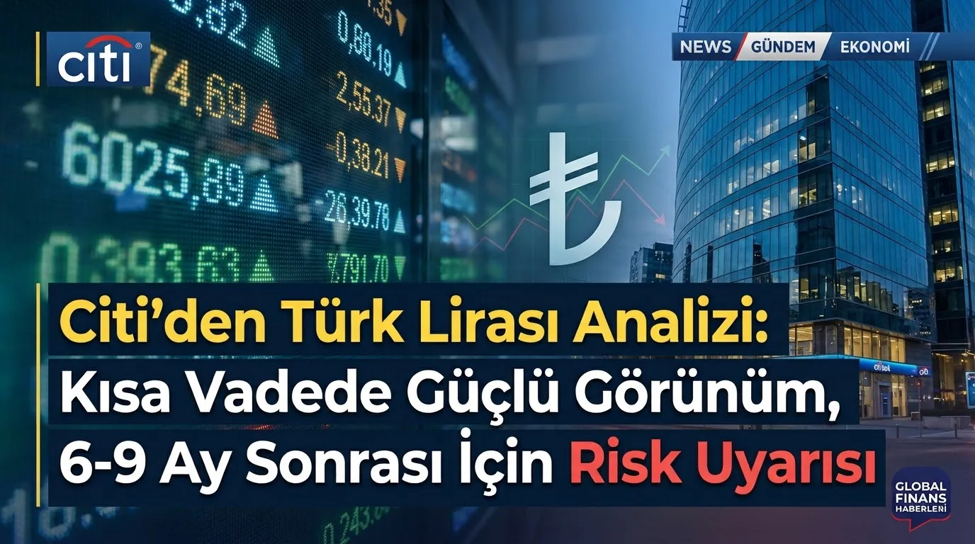 Citi'den Türk Lirası Analizi: Kısa Vadede Güçlü Görünüm, 6-9 Ay Sonrası İçin Risk Uyarısı