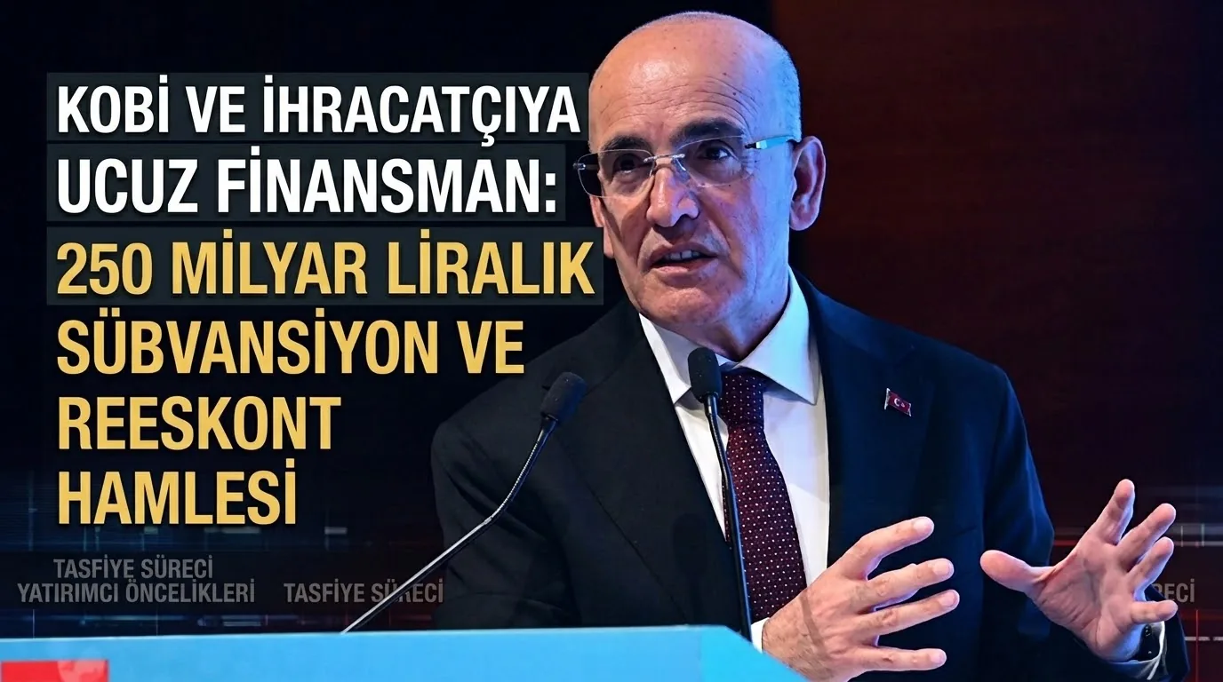 Bakan Şimşek Açıkladı: KOBİ ve İhracatçıya 250 Milyar Liralık Finansman Desteği