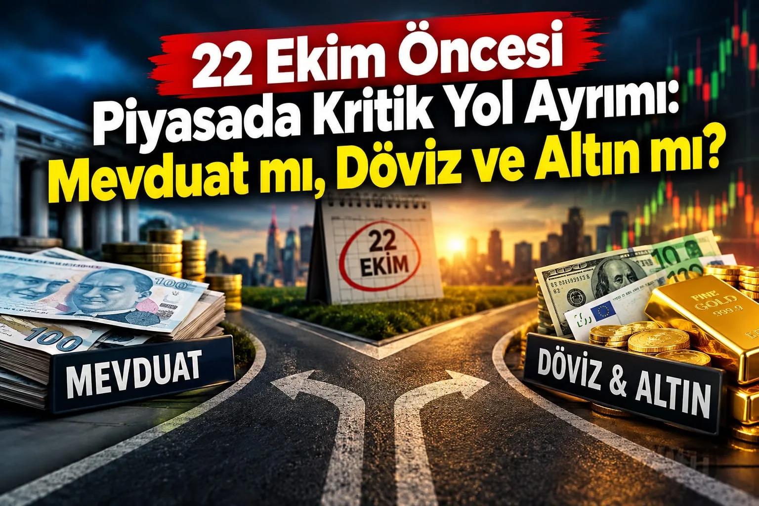 22 Ekim Öncesi Piyasada Kritik Yol Ayrımı: Mevduat mı, Döviz ve Altın mı?