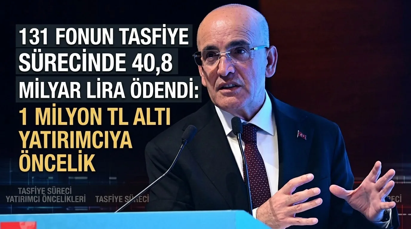 131 Fonun Tasfiye Sürecinde 40,8 Milyar Lira Ödendi: 1 Milyon TL Altı Yatırımcıya Öncelik