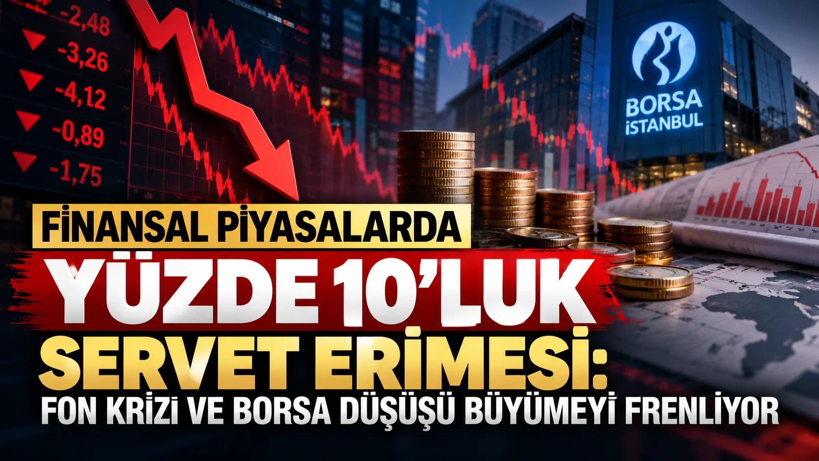 Finansal Piyasalarda Yüzde 10'luk Servet Erimesi: Fon Krizi ve Borsa Düşüşü Büyümeyi Frenliyor