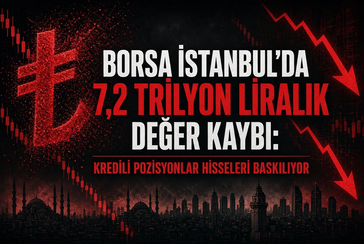 Borsa İstanbul'da 7,2 Trilyon Liralık Değer Kaybı: Kredili Pozisyonlar Hisseleri Baskılıyor