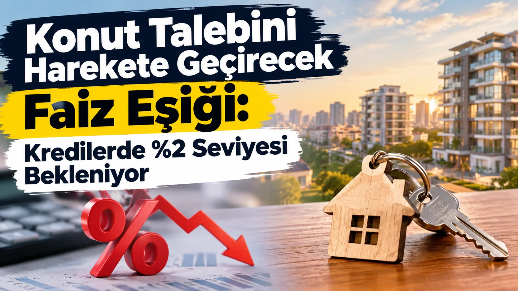 Konut Talebini Harekete Geçirecek Faiz Eşiği: Kredilerde %2 Seviyesi Bekleniyor
