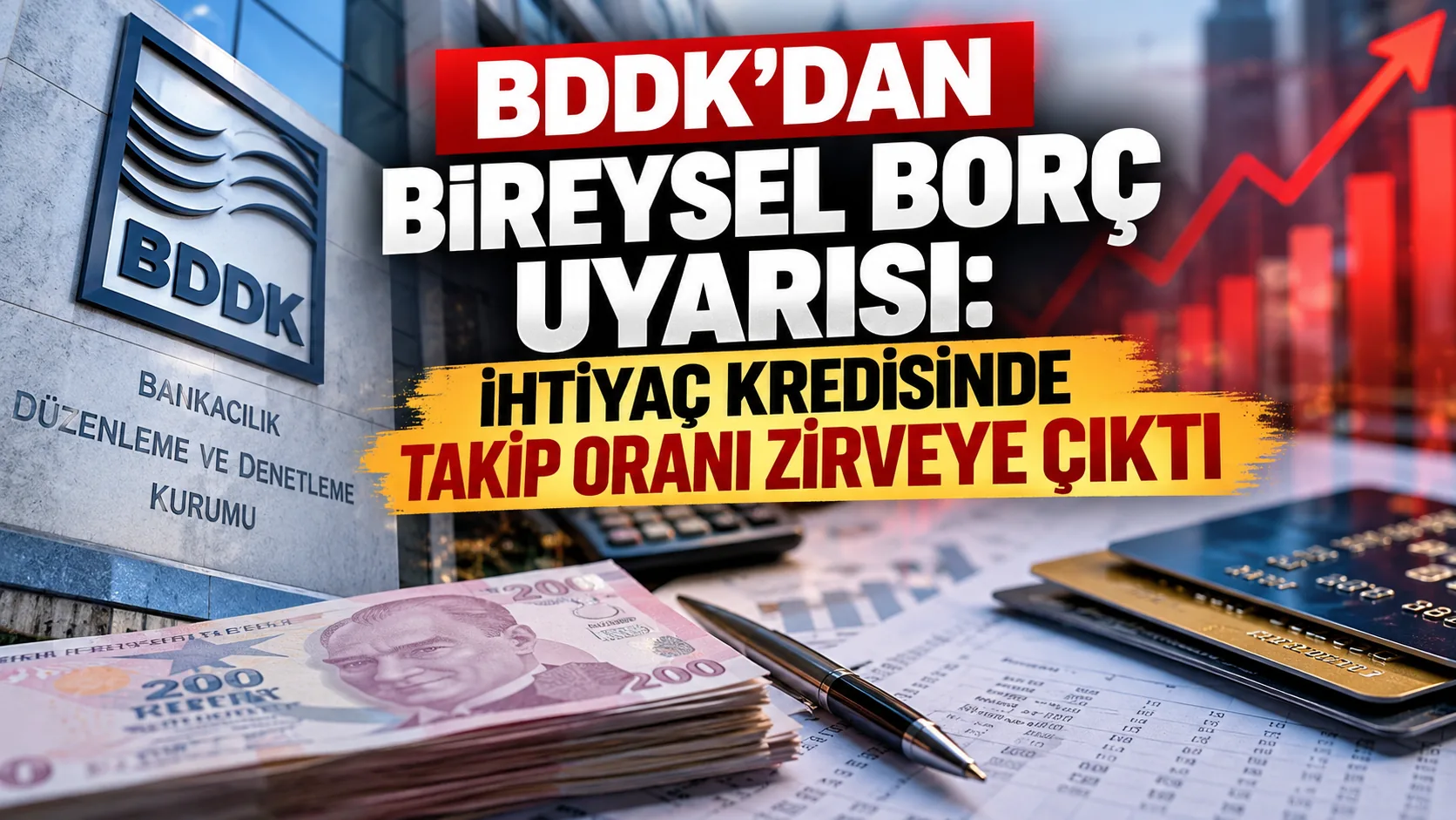 BDDK'dan Bireysel Borç Uyarısı: İhtiyaç Kredisinde Takip Oranı Zirveye Çıktı