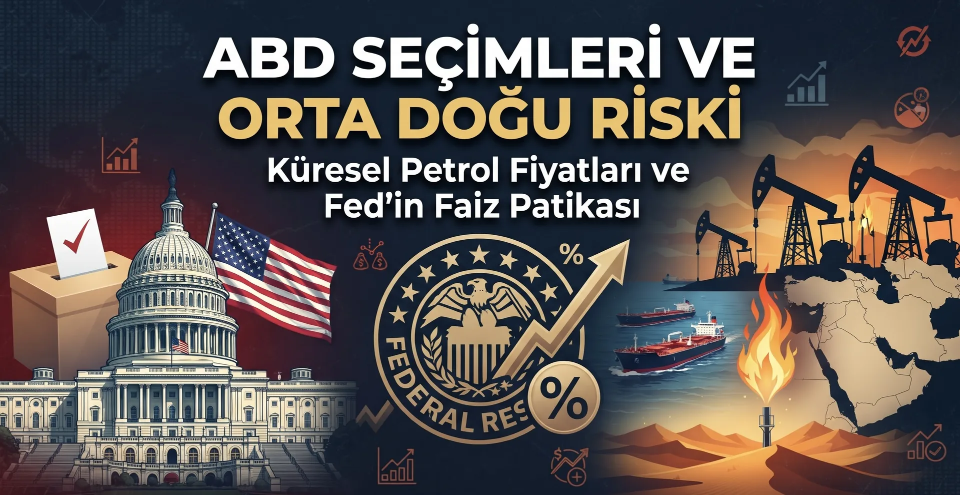 ABD Seçimleri ve Orta Doğu Riski: Küresel Petrol Fiyatları ve Fed'in Faiz Patikası