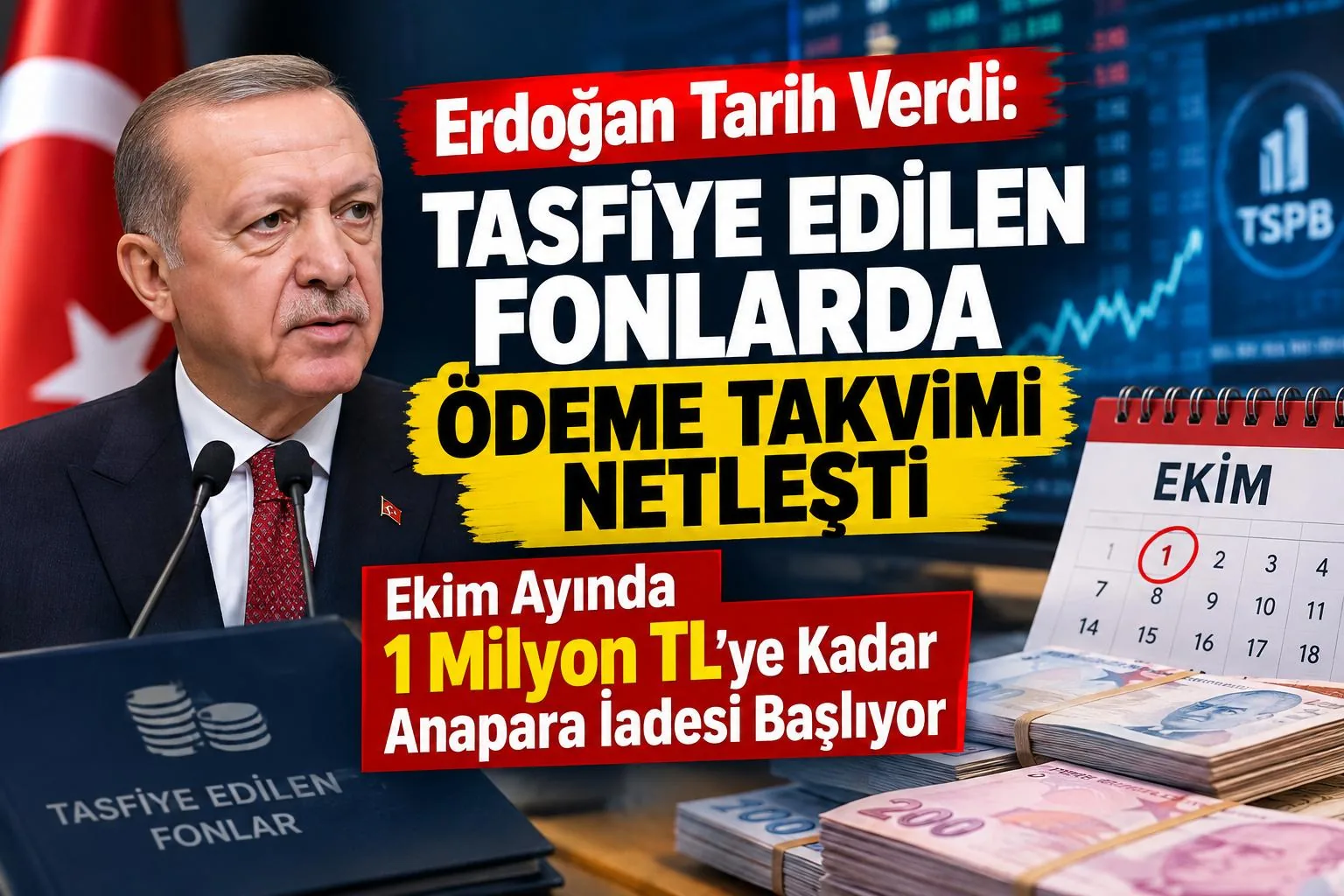 Tasfiye Edilen Fonlarda Ödeme Takvimi Netleşti: Ekim Ayında 1 Milyon TL'ye Kadar Anapara İadesi Başlıyor