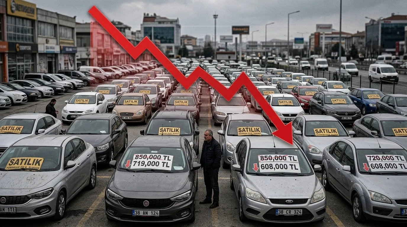 İkinci El Araç Piyasasında Reel Kayıp Yüzde 15,4'e Ulaştı
