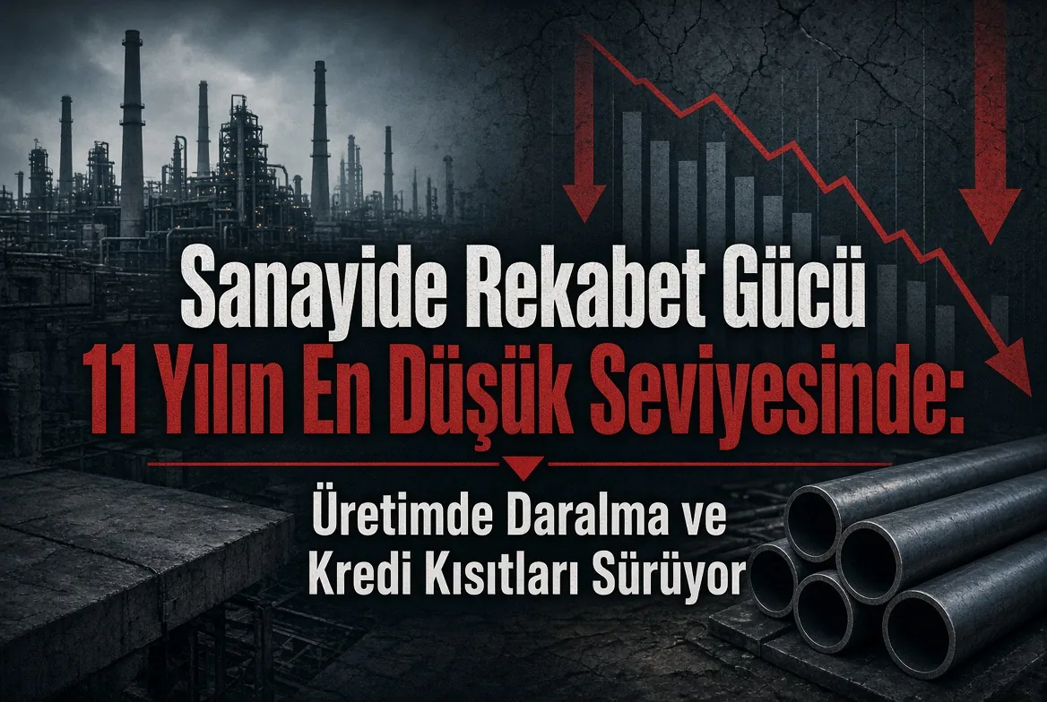 Sanayide Rekabet Gücü 11 Yılın En Düşük Seviyesinde: Üretimde Daralma ve Kredi Kısıtları Sürüyor