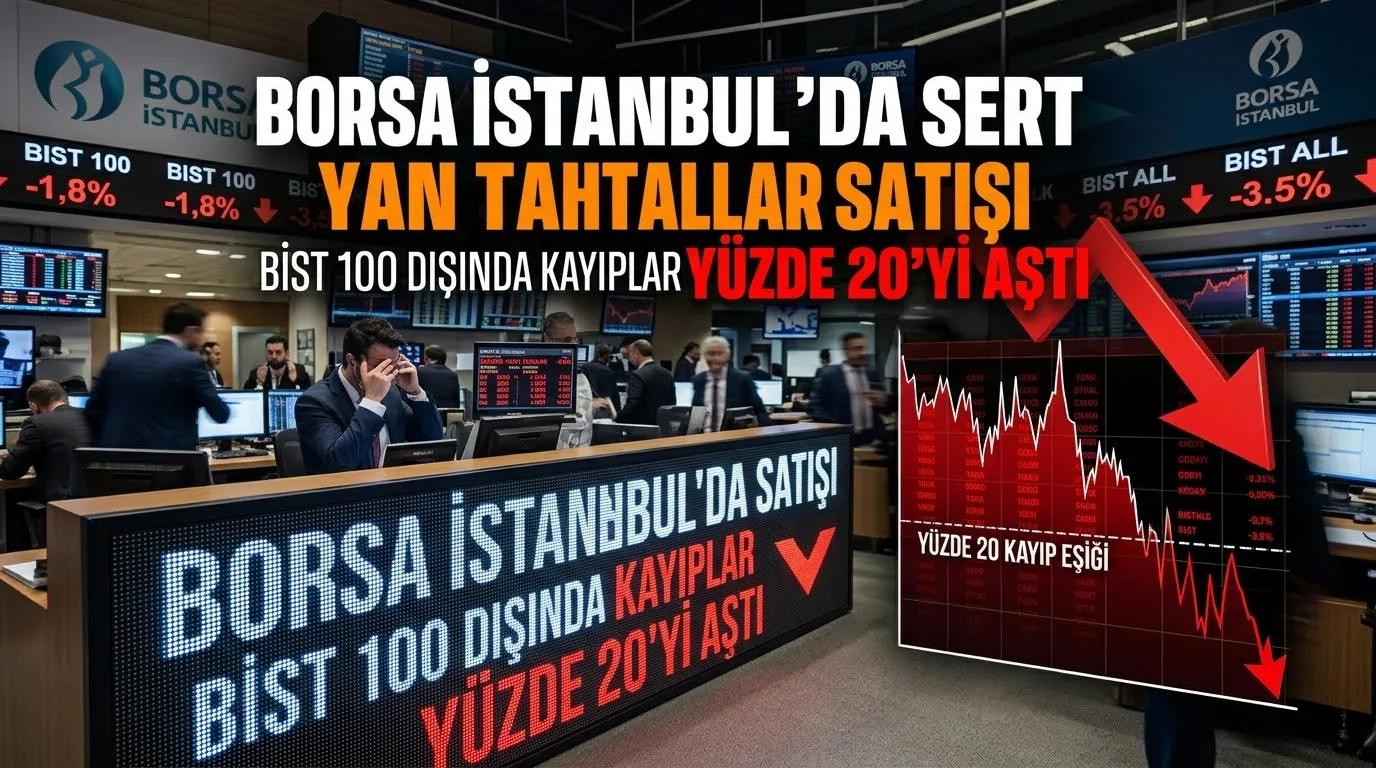 Borsa İstanbul'da Sert Yan Tahtalar Satışı: BIST 100 Dışında Kayıplar Yüzde 20'yi Aştı