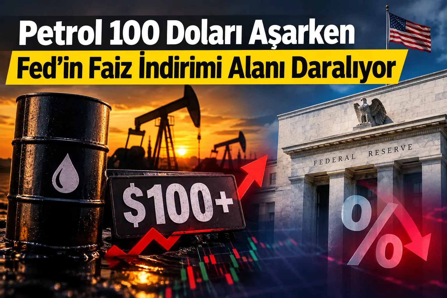 Petrol 100 Doları Aşarken Fed'in Faiz İndirimi Alanı Daralıyor