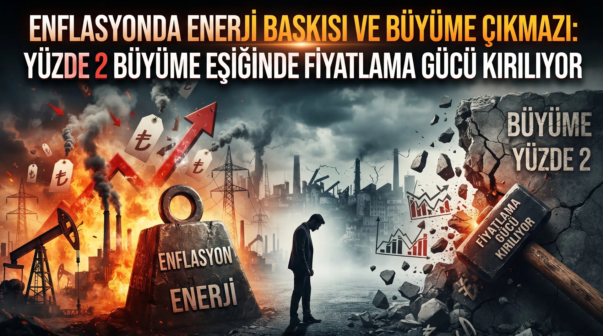 Enflasyonda Enerji Baskısı ve Büyüme Çıkmazı: Yüzde 2 Büyüme Eşiğinde Fiyatlama Gücü Kırılıyor