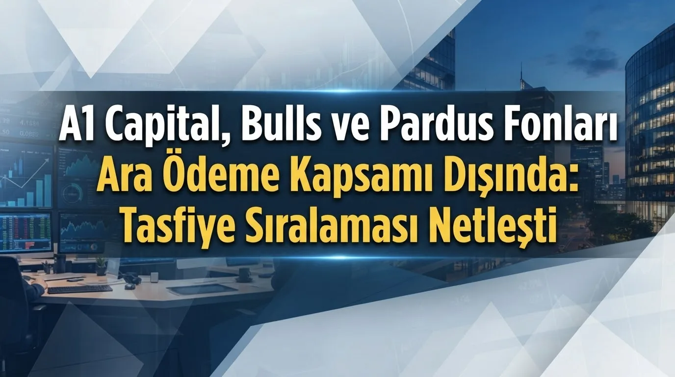 A1 Capital, Bulls ve Pardus Fonları Ara Ödeme Kapsamı Dışında: Tasfiye Sıralaması Netleşti