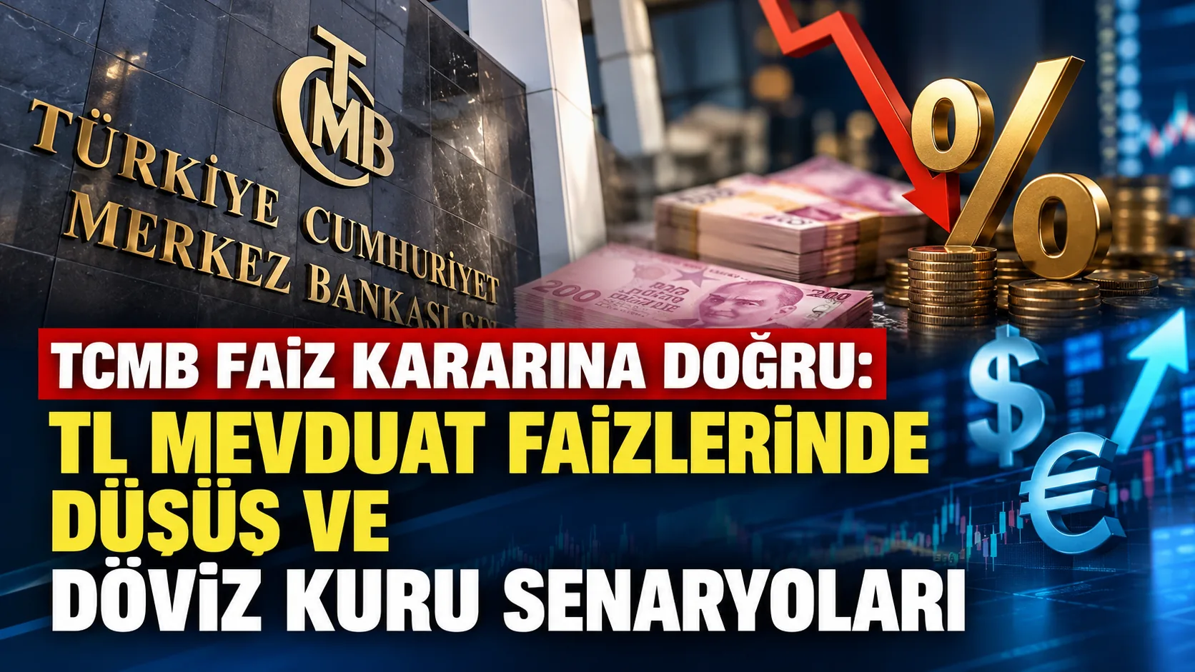 TCMB Faiz Kararına Doğru: TL Mevduat Faizlerinde Düşüş ve Döviz Kuru Senaryoları