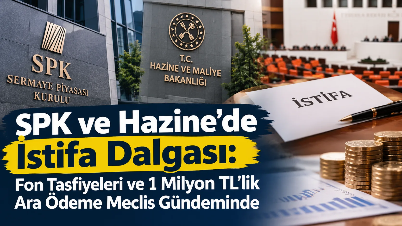 SPK ve Hazine'de İstifa Dalgası: Fon Tasfiyeleri ve 1 Milyon TL'lik Ara Ödeme Meclis Gündeminde