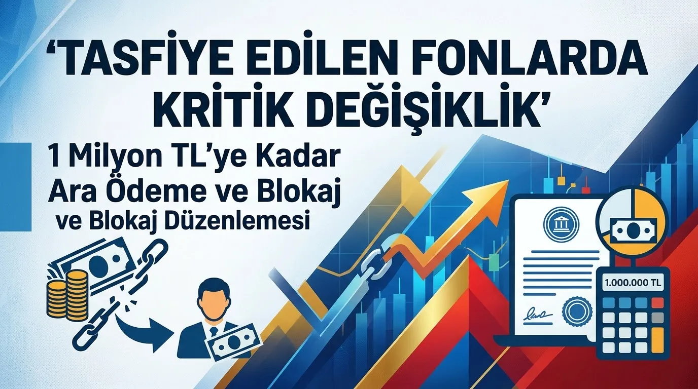 Tasfiye Edilen Fonlarda Kritik Değişiklik: 1 Milyon TL'ye Kadar Ara Ödeme ve Blokaj Düzenlemesi
