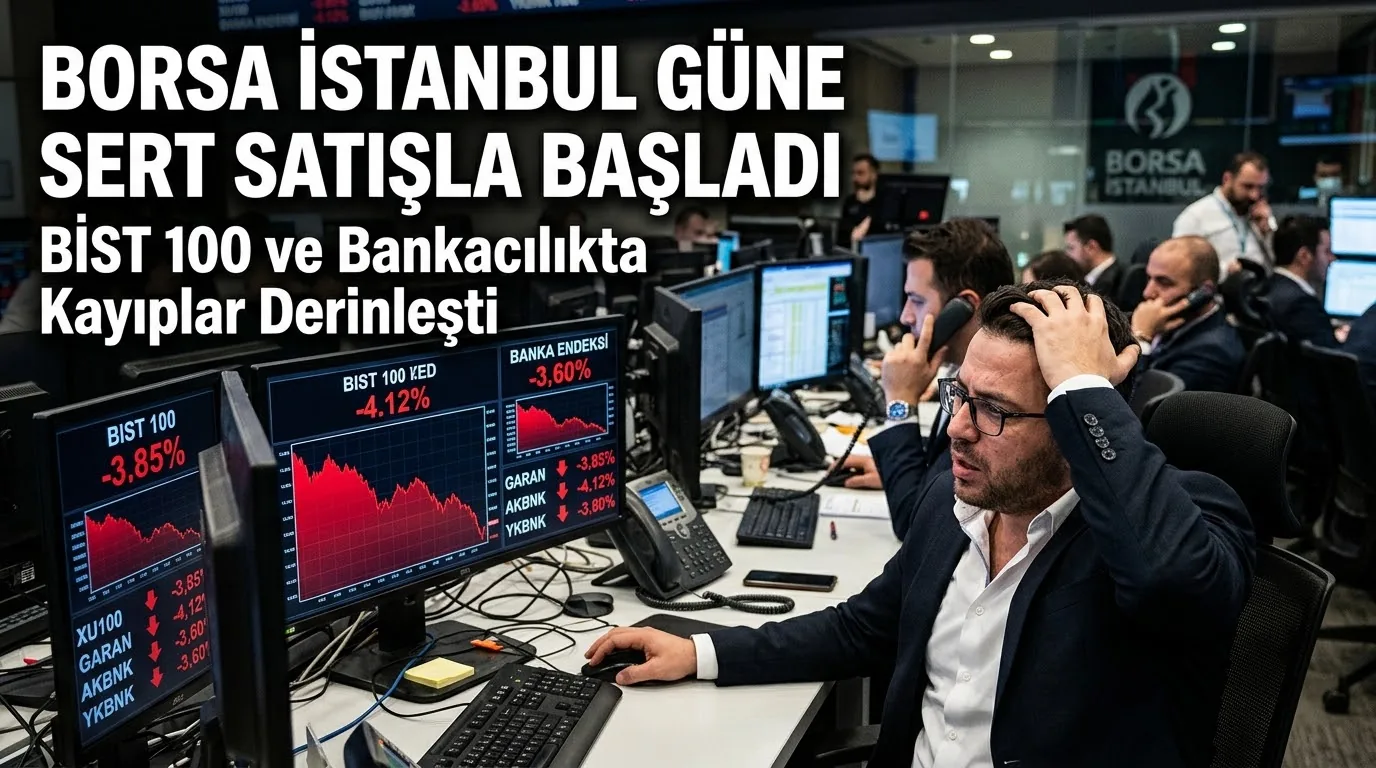 Borsa İstanbul Güne Sert Satışla Başladı: BIST 100 ve Bankacılıkta Kayıplar Derinleşti
