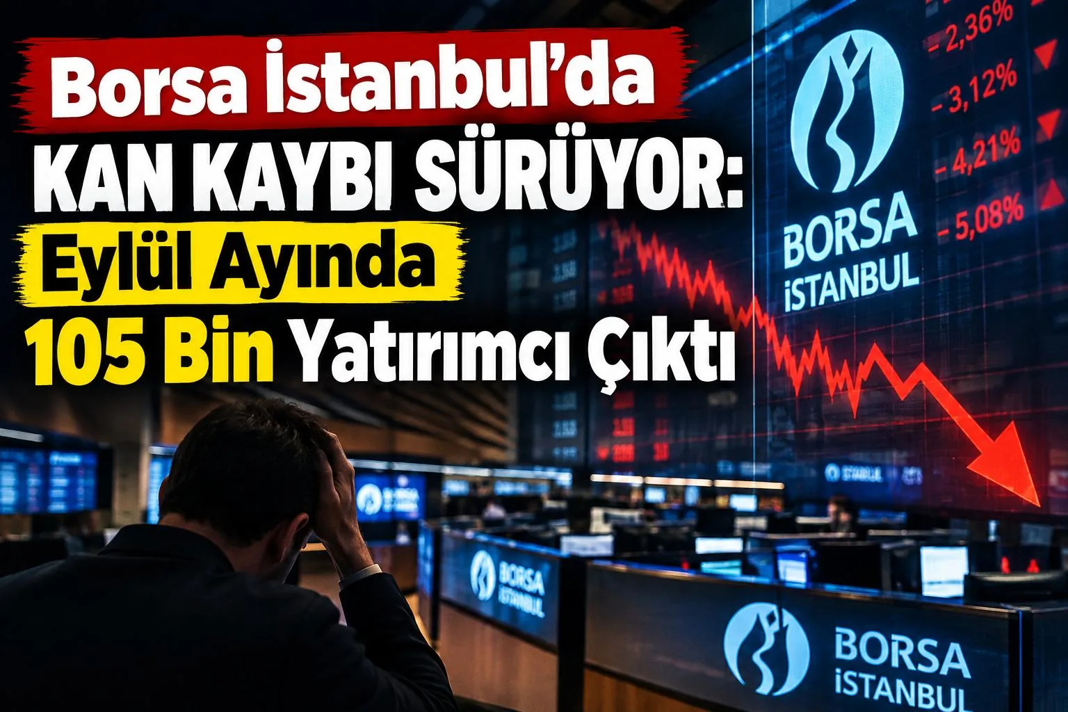Borsa İstanbul'da Kan Kaybı Sürüyor: Eylül Ayında 105 Bin Yatırımcı Çıktı