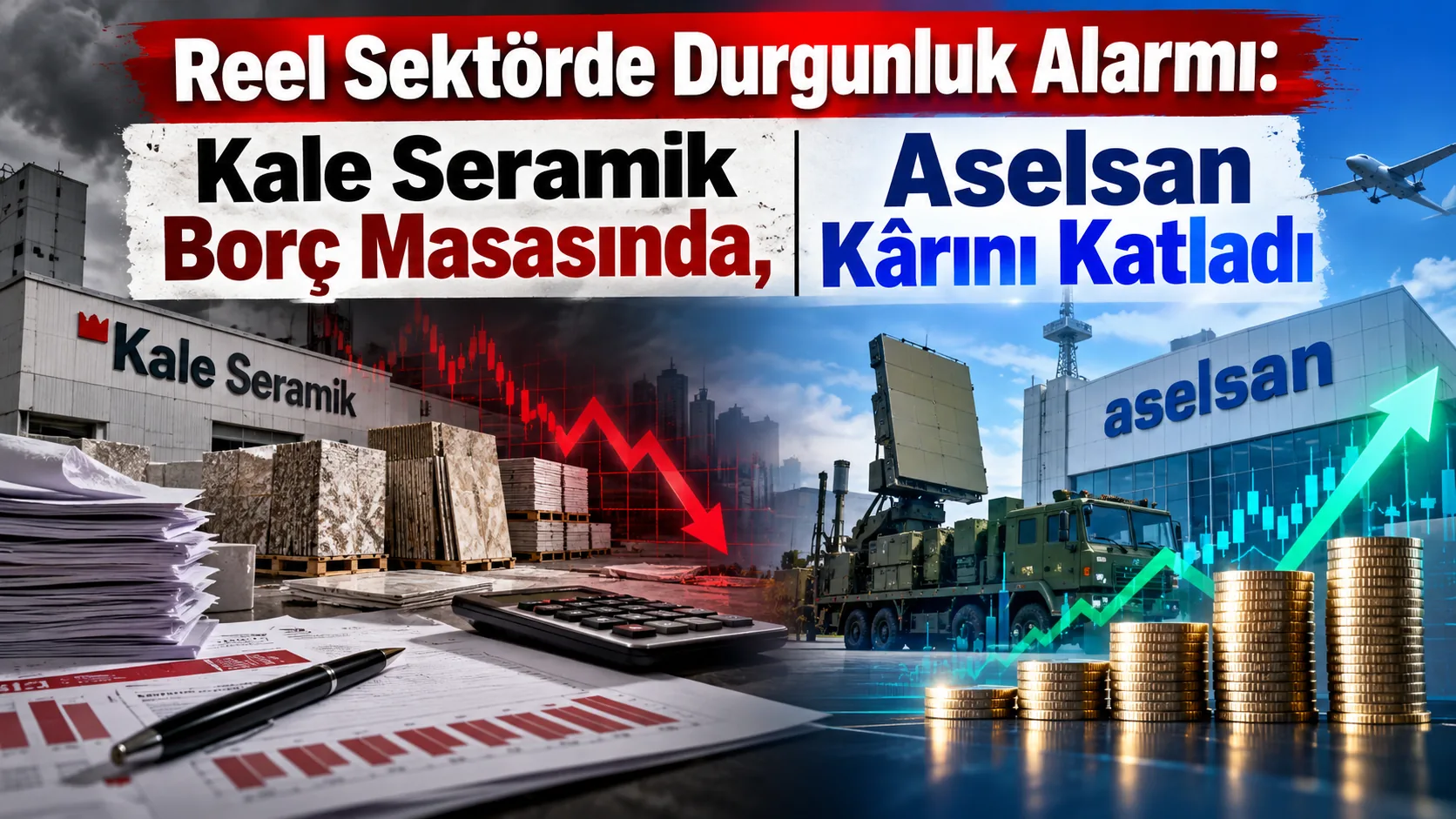 Reel Sektörde Durgunluk Alarmı: Kale Seramik Borç Masasında, Aselsan Kârını Katladı