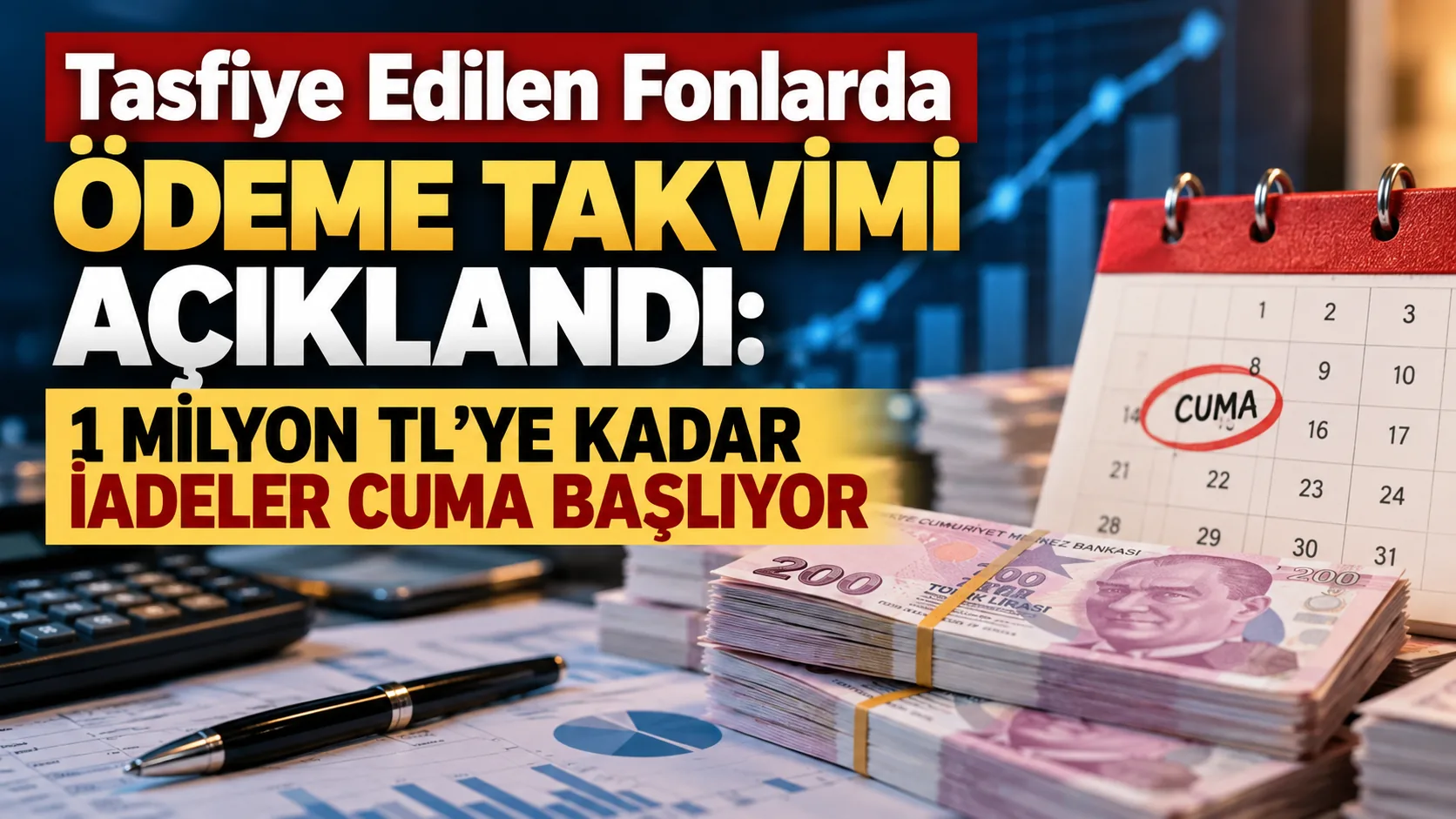 Tasfiye Edilen Fonlarda Ödeme Takvimi Açıklandı: 1 Milyon TL'ye Kadar İadeler Cuma Başlıyor