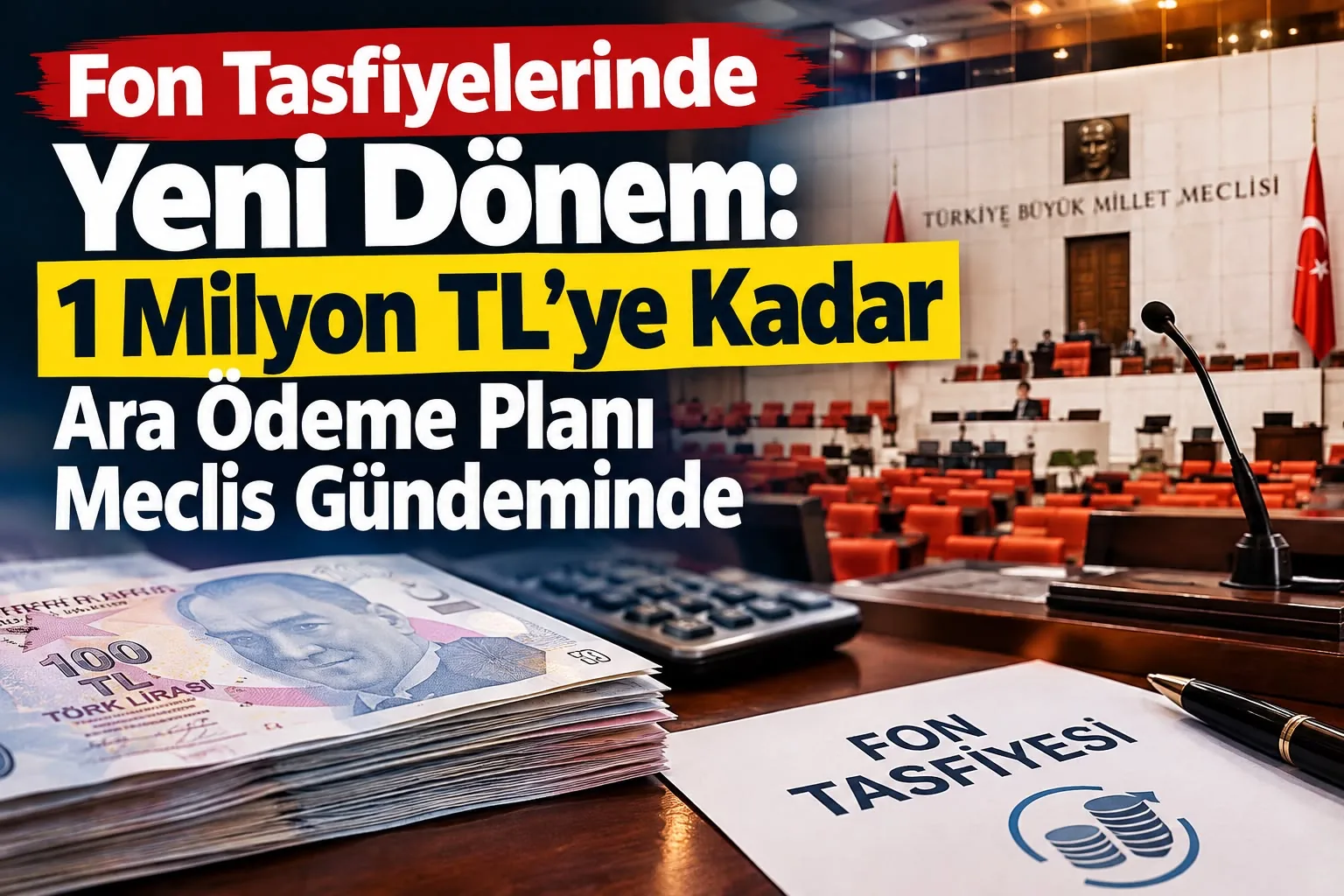 Fon Tasfiyelerinde Yeni Dönem: 1 Milyon TL'ye Kadar Ara Ödeme Planı Meclis Gündeminde