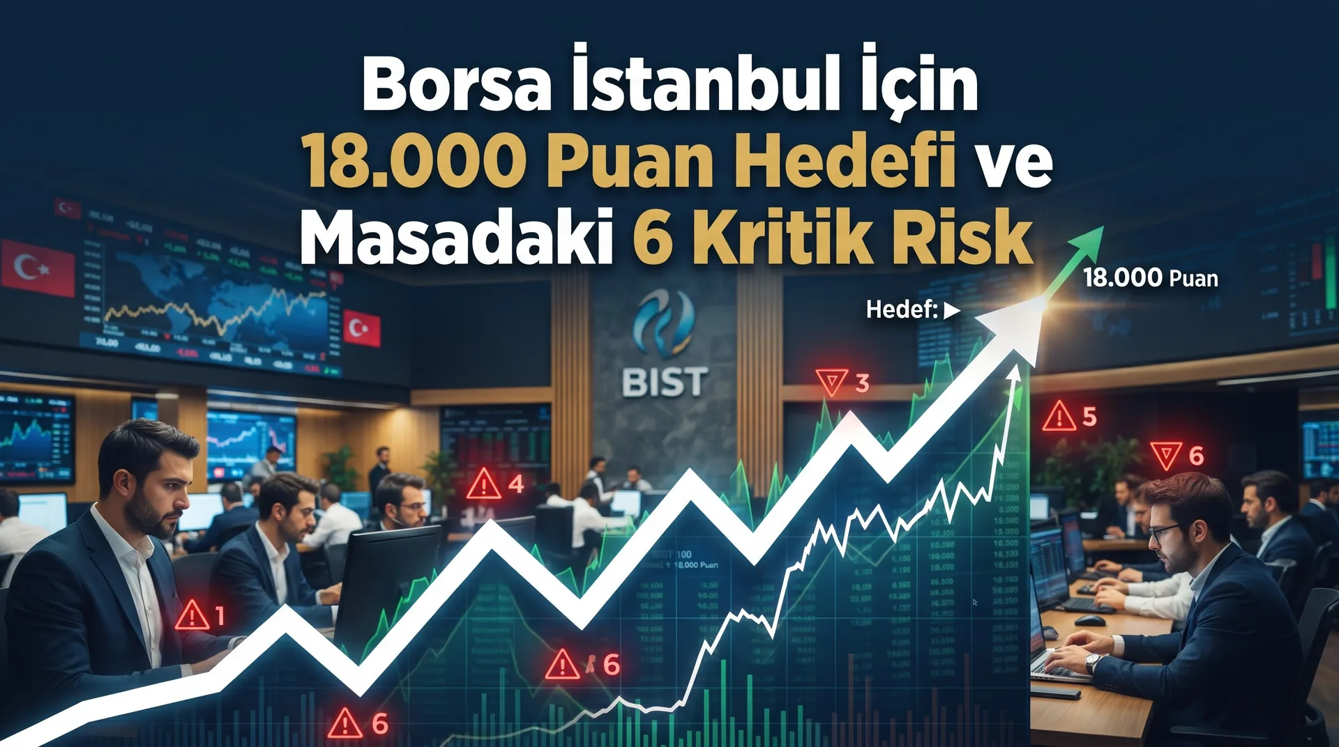 Borsa İstanbul İçin 18.000 Puan Hedefi ve Masadaki 6 Kritik Risk