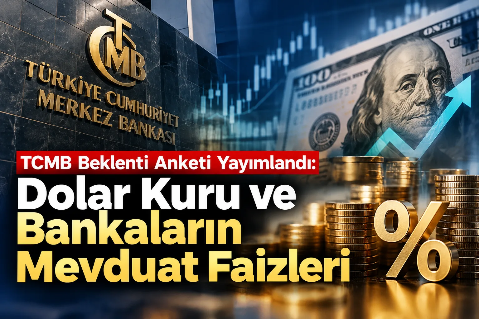 TCMB Beklenti Anketi Yayımlandı: Dolar Kuru ve Bankaların Mevduat Faizleri