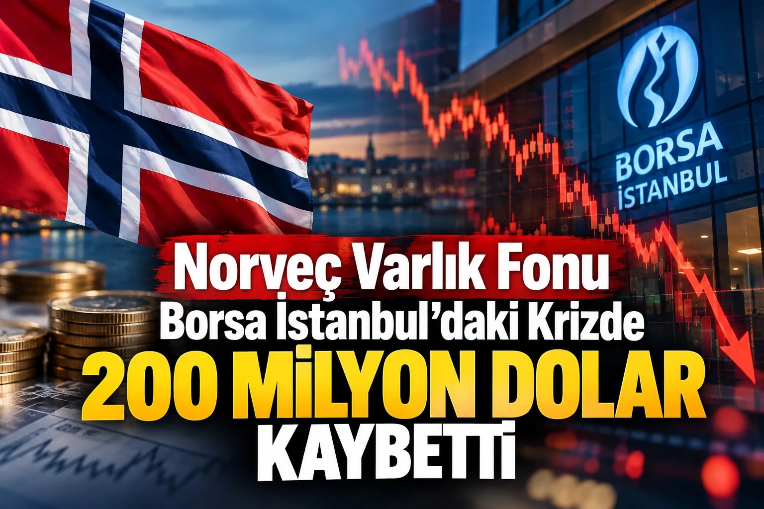 Norveç Varlık Fonu Borsa İstanbul'daki Krizde 200 Milyon Dolar Kaybetti